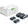 Priedų rinkinys Festool SYS 18V 2x4,0/TCL 6 DUO; 18 V; 2x4,0 Ah akum.