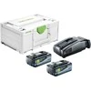 Priedų rinkinys Festool SYS 18V 2x8,0/SCA16; 18 V; 2x8,0 Ah akum.