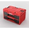 Q-Brick QBRICK ONE įrankių dėžė su 2 stalčiais 2.0 Raudonas