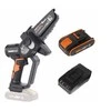 Šakų genėjimo grandininis pjūklas Worx WG325E; 20 V; 12 cm; 1x2,0 Ah akum.
