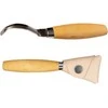 Šaukštų drožinėjimo peilis Morakniv® 163, lenkta geležtė 70x2,5mm. 25mm vidinis skersmuo. Dvigubi ašmenys, beržinė rankena