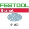 Šlif. popierius eksc. šlifuokliui Festool STF 150 mm; 48; P180; GR; 100 vnt.