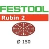 Šlif. popierius eksc. šlifuokliui Festool STF 150 mm; 48; P220; RU2; 50 vnt.