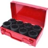 Smūginių galvučių komplektas 1'' 27-38mm 8vnt, KS Tools