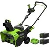 Sniego valytuvas Greenworks GD60STK4X; 60 V; 2x4,0 Ah akum.