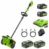 Sniego valytuvas Greenworks SS3002A2X; 2x24 V; 4x4,0 Ah akum.