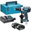 Makita Gręžtuvas-suktuvas DDF458RTJ, 18V/5.0Ah, lagaminas