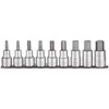 TengTools Galvučių su antgaliais rinkinys Teng Tools M1209AF; 1/2''; 9 vnt.