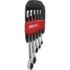 Kombinuotų terkšlinių raktų komplektas 5vnt, 8-19mm, KS Tools