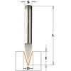 V formos griovelių freza CMT 758.002.11; 6/9 mm