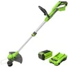 Žoliapjovė - trimeris Greenworks G40LT33K2; 40 V; 1x2,0 Ah akum.