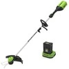 Žoliapjovė - trimeris Greenworks GD60LTK2; 60 V; 1x2,0 Ah akum.