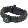 Badger Outdoor Apyrankė 101 Inc. Compass 9'' Paracord Žalia
