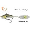 Blizgė Savage Gear 3D Sticklebait Tailspin Žalias Sidabrinis AYU