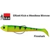 Guminukas DAM Effzett Kick-S Minnow Fireshark