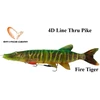 Guminukas Savage Gear 4D Line Thru Pike Fire Tiger