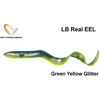 Guminukas Savage Gear LB Real EEL Žalias Geltona Glitter