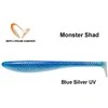 Guminukas Savage Gear Monster Shad Mėlyna Sidabrinis UV