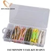 Guminukų rinkinys Savage Gear Fat Minnow T-Tail Kit 30+6pcs 5037