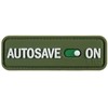 M Tac PVC antsiuvas-lipdukas AUTOSAVE ON žalias
