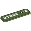 M Tac PVC antsiuvas-lipdukas AUTOSAVE ON žalias