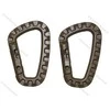 Max Fuchs Plastikinis D-formos rudas karabinas 7 mm x 8.5 cm
