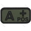 Max Fuchs PVC antsiuvas su Velcro lipduku, kraujo grupė: A POS (žalias)