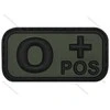 Max Fuchs PVC antsiuvas su Velcro lipduku, kraujo grupė: O POS (žalias)