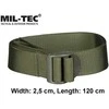 Mil-Tec dirželis su sagtimi 120 cm žalias