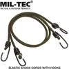Mil-Tec OD ELASTIC SHOCK CORDS WITH HOOKS (PAIR)