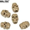 Mil-tec Skull fiksatoriai 10 vnt. Coyote