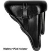 Mil-Tec Walther P38 Kietos odos juodas dėklas (REPRO)