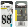 NITE-IZE karabinas S-Biner MicroLock (2vnt) juodas