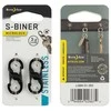 NITE-IZE karabinas S-Biner MicroLock (2vnt) juodas