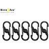 NITE-IZE karabinas S-Biner MicroLock (5vnt) juodas