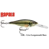 Rapala vobleris Shad Rap SR07RSL 7 cm, 8 g LBL - Live Largemouth Bass