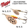 Sukriukė Mepps Aglia Copper/juodas dot