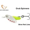 Sukriukė Savage Gear Grub Spinner Sidabrinis Raudona Lime