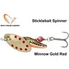Sukriukė Savage Gear Sticklebait Spinner Minnow Gold Raudona