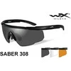 Taktiniai apsauginiai akiniai WileyX SABER 308 trys linzės Juoda
