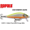 Vobleris Rapala CountDown Elite GDCO - Gilded Chartreuse Oranžinis Belly
