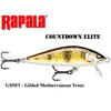 Vobleris Rapala CountDown Elite GDMT - Gilded Mediterranean Trout