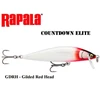 Vobleris Rapala CountDown Elite GDRH - Gilded Raudona Head