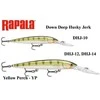 Vobleris Rapala Down Deep Husky Jerk Geltona Perch YP