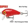 Vobleris Rapala Mini Fat Rap MFR03FRHF Raudona Hologram Flake
