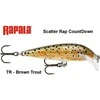 Vobleris Rapala Scatter Rap CountDown Brown Trout