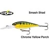 Vobleris Storm Smash Shad 7cm 11g Chrome Geltona Perch