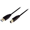 Kabelis USB LogiLink USB-A - USB-B 2 m Juodas (CU0024)