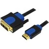 Kabelis LogiLink HDMI - DVI-D 1.8m mėlyna (CHB3102)