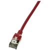 LogiLink LogiLink Patchkabel CAT6A STP TPE SlimLine raudona 0,5m